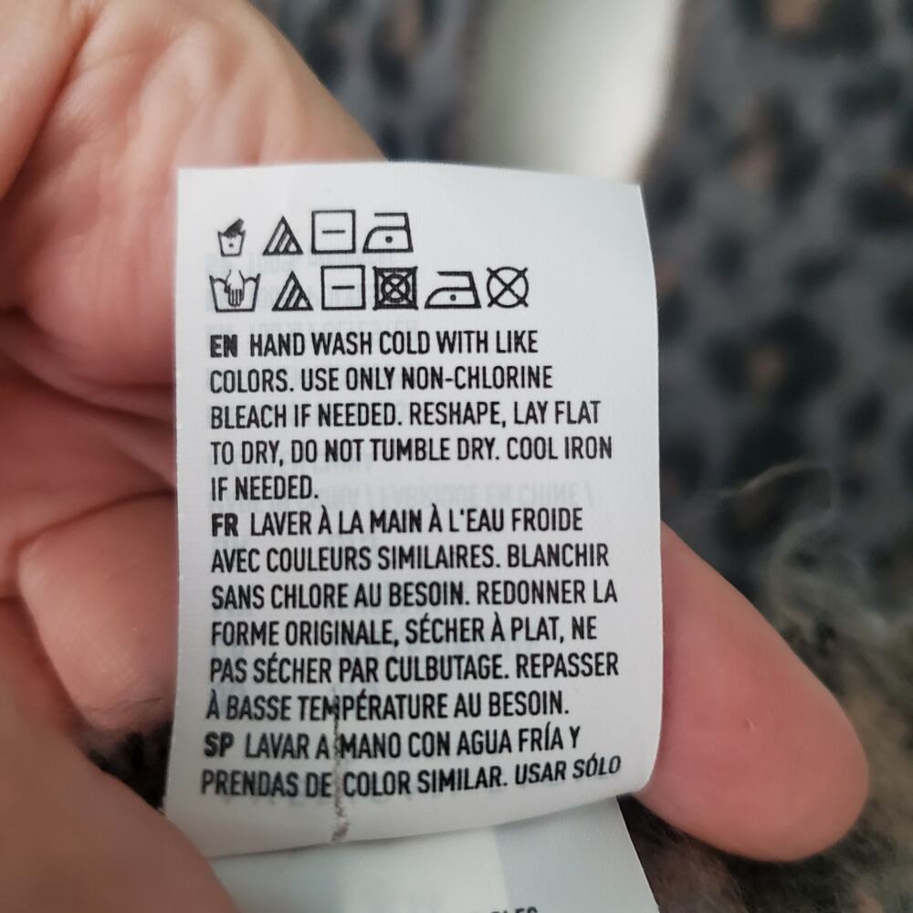 American Eagle Leopard Print Double Side Shawl Sc… - image 6